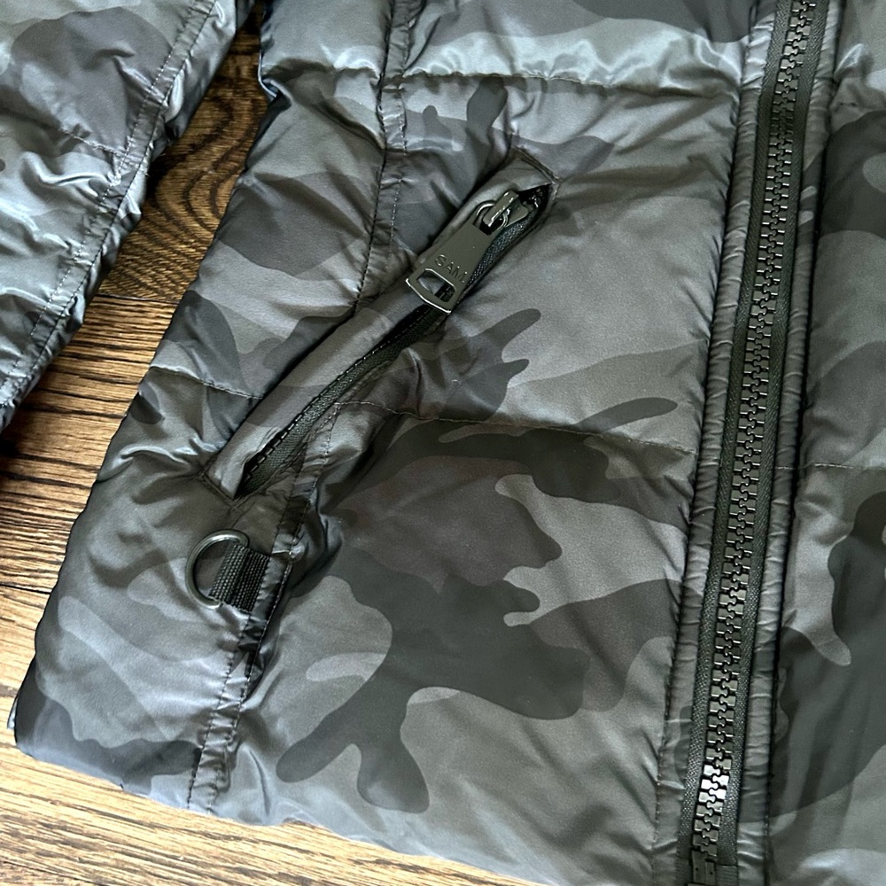 SAM Freestyle Fitted Black Camouflage Down Jacket - Picture 7 of 15